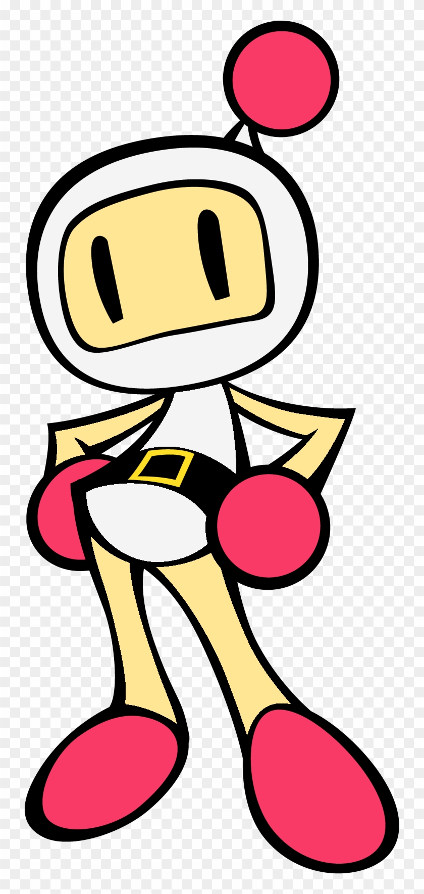 46kib, 776x1718, Cursed Bomberman - Super Bomberman R White Bomber Clipart