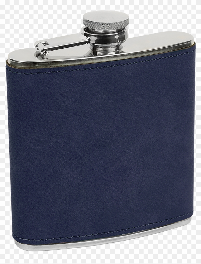 Hip Flask Blue Leather - Hip Flask Clipart