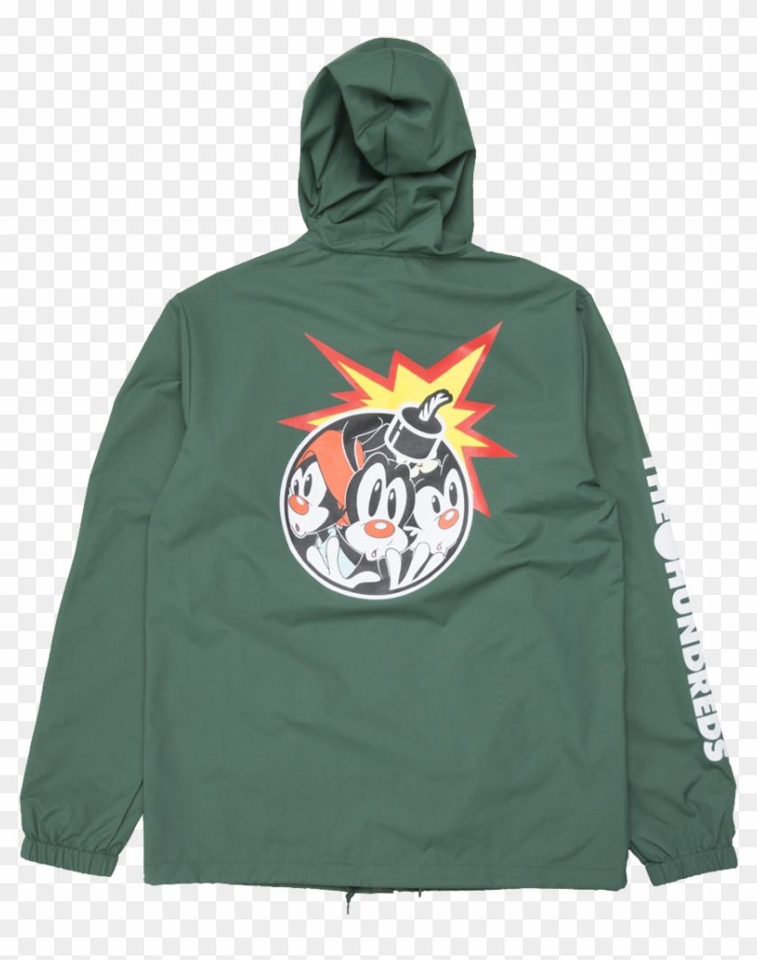 Aniadam Bomb Hooded Coach's Jacket - Hoodie Clipart