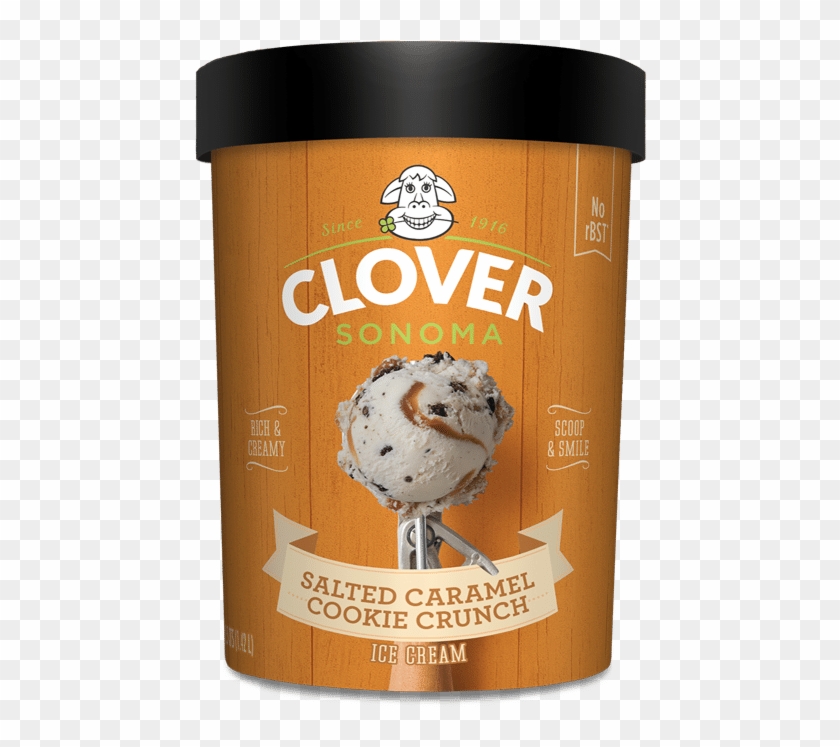 Salted Caramel Cookie Crunch Ice Cream - Chocolate Chip Clipart
