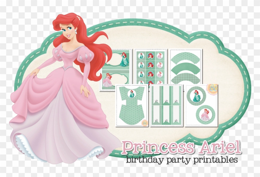 Princess Ariel Birthday Party - Kit Imprimible Princesa Jazmin Gratis Clipart