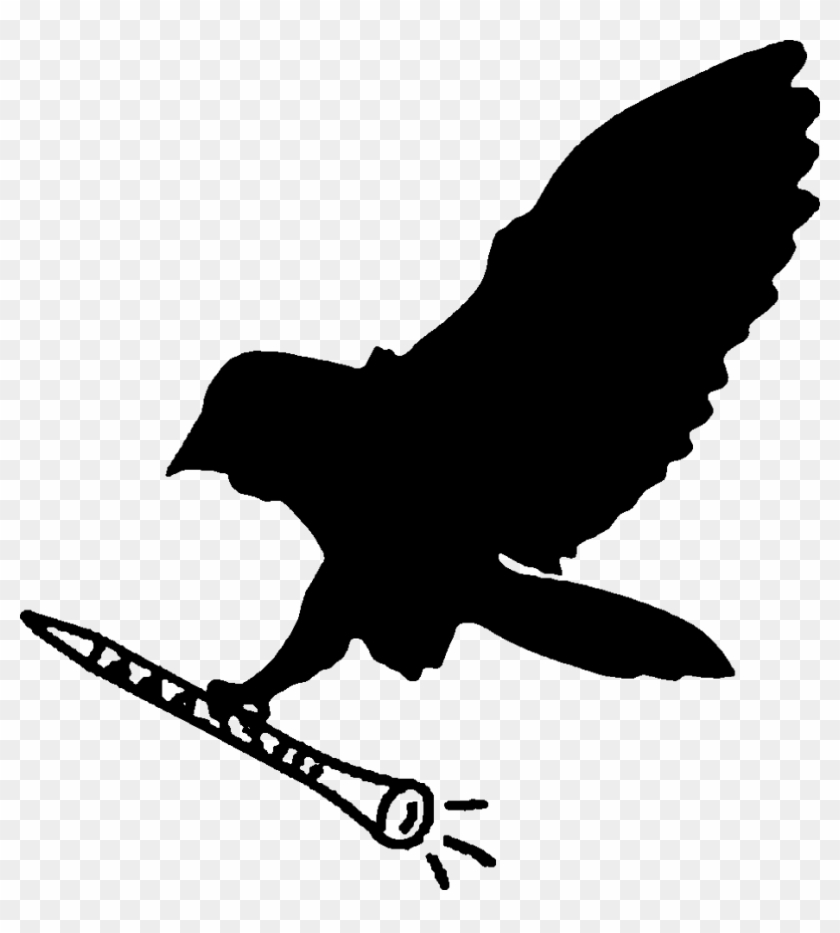 New Orleans Nighthawks Logo - Harry Potter Owl Silhouette Clipart #4767335