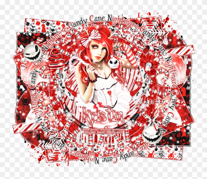 Candy Cane Nightmare - Illustration Clipart #4767424