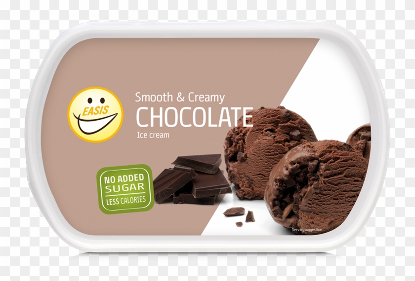 Easis Chocolate Ice Cream With 55% Less Fat And 50% - Chocolate Clipart