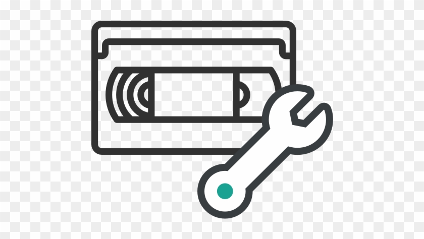 Cvp Professional Video Tape Servicing Repairs - Line Art Clipart
