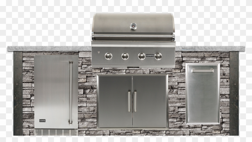 Outdoor Stone Kitchen Islands Clipart #4768567