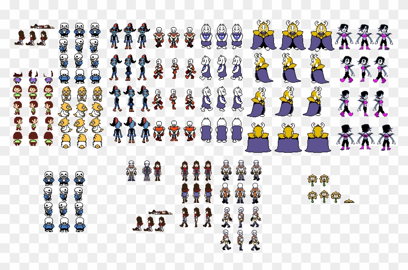 12 - Undertale Sprite Sheet Png Clipart