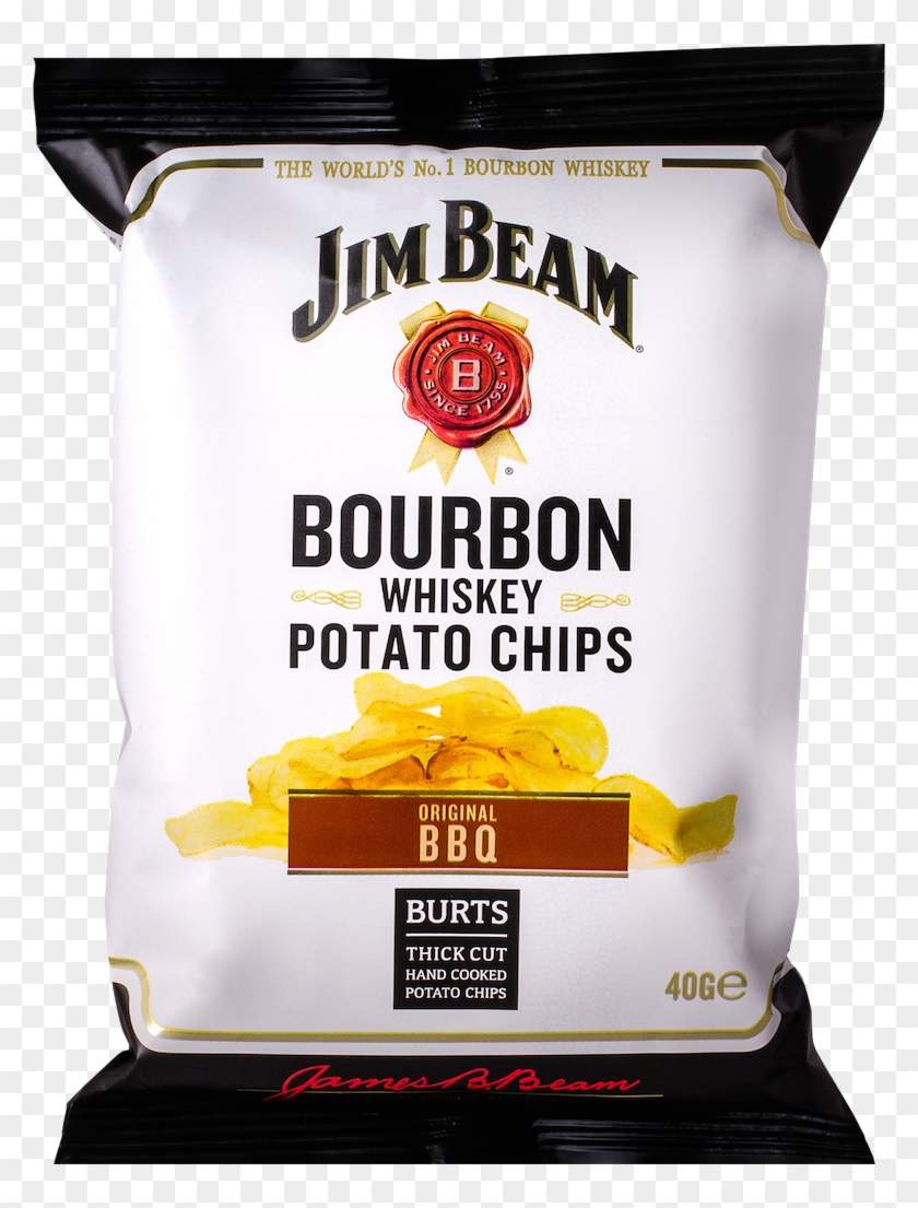 Jim Beam Original Bbq Flavour Crisps Is The Result - Jim Beam Bourbon Whiskey Potato Chips Clipart