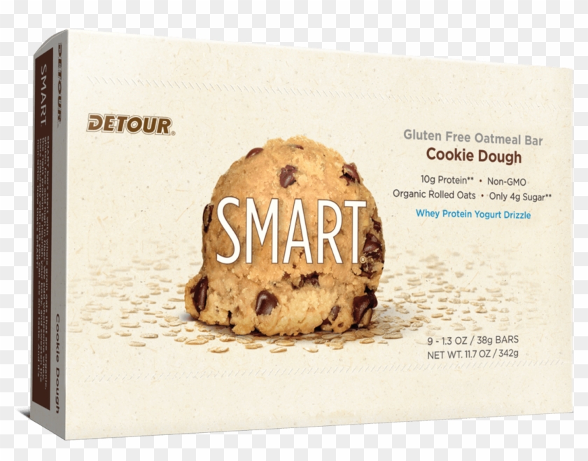 Detour Smart Cookie Dough 9ct Box - Detour Gluten Free Oatmeal Bar Clipart #4769354