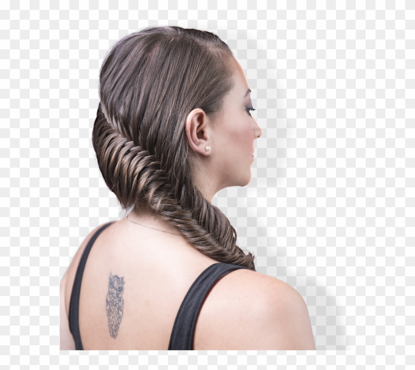 Fishtail Braid - Tattoo Clipart #4769500