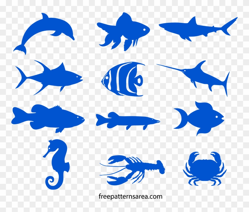 Free Fish Svg Image Files For Cricut - Fish Silhouette Clipart #4769579