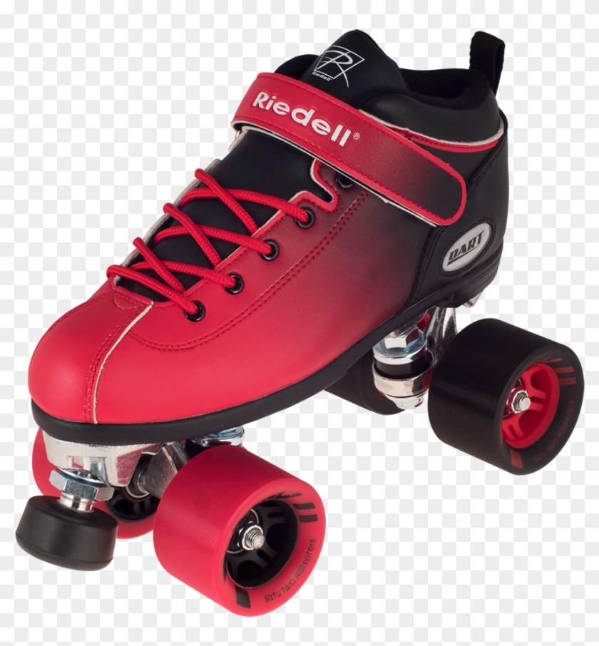 Red And Black Roller Skates Clipart