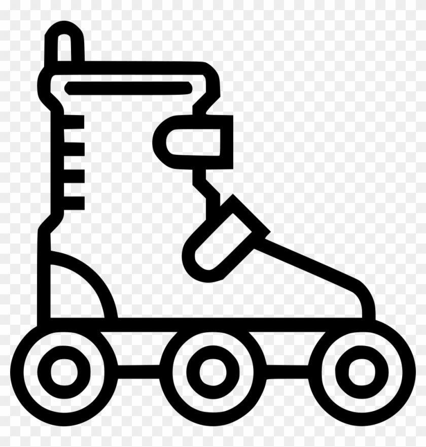 Png File - Rollerblades Clipart Black And White Transparent Png #4769809