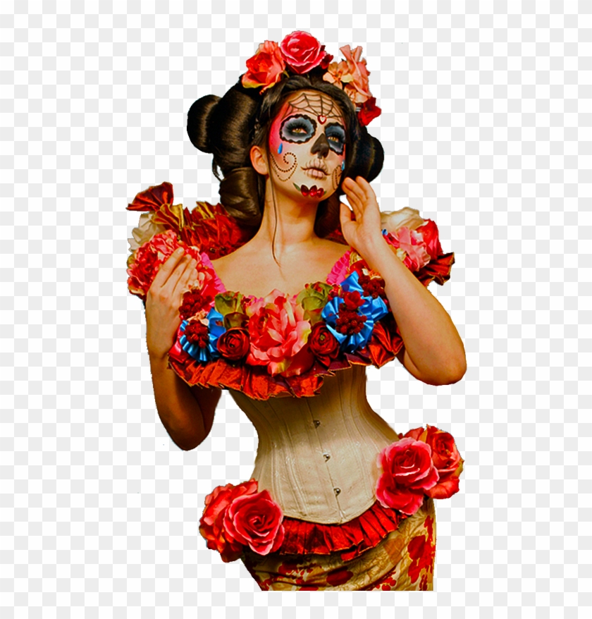 Mujer Catrina Png - Dia De Los Muertos Clipart