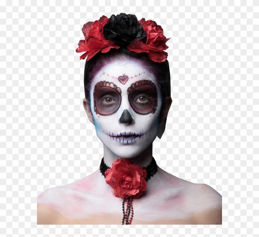 Mujer Catrina Png - Catrina Roja Clipart #4770024