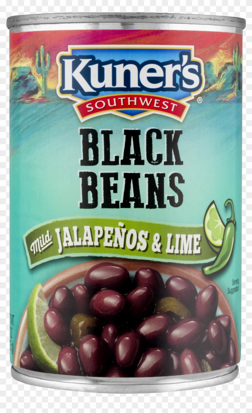 Kuner'sã‚â® Southwest Black Beans With Mild Jalapeãƒâ±os - Kuner's Black Beans Lime And Jalapenos Clipart