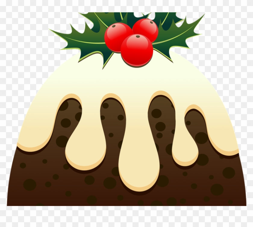 Christmas Cake Recipe - Clipart Christmas Pudding Cartoon - Png Download