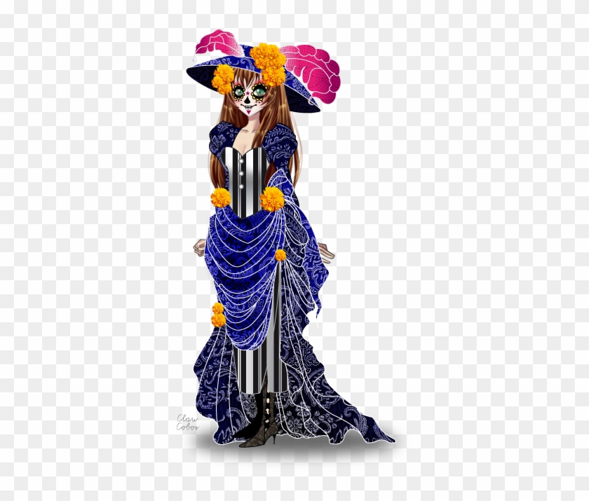 “la Catrina For A Costume Design Contest In Cdm - Illustration Clipart #4770060