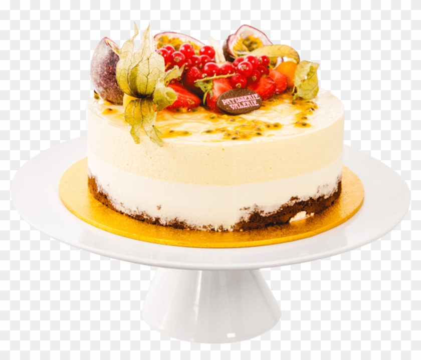 Fresh Handmade 6" Passion & White Choc Mousse Order - Passion Fruit Cake Decoration Clipart