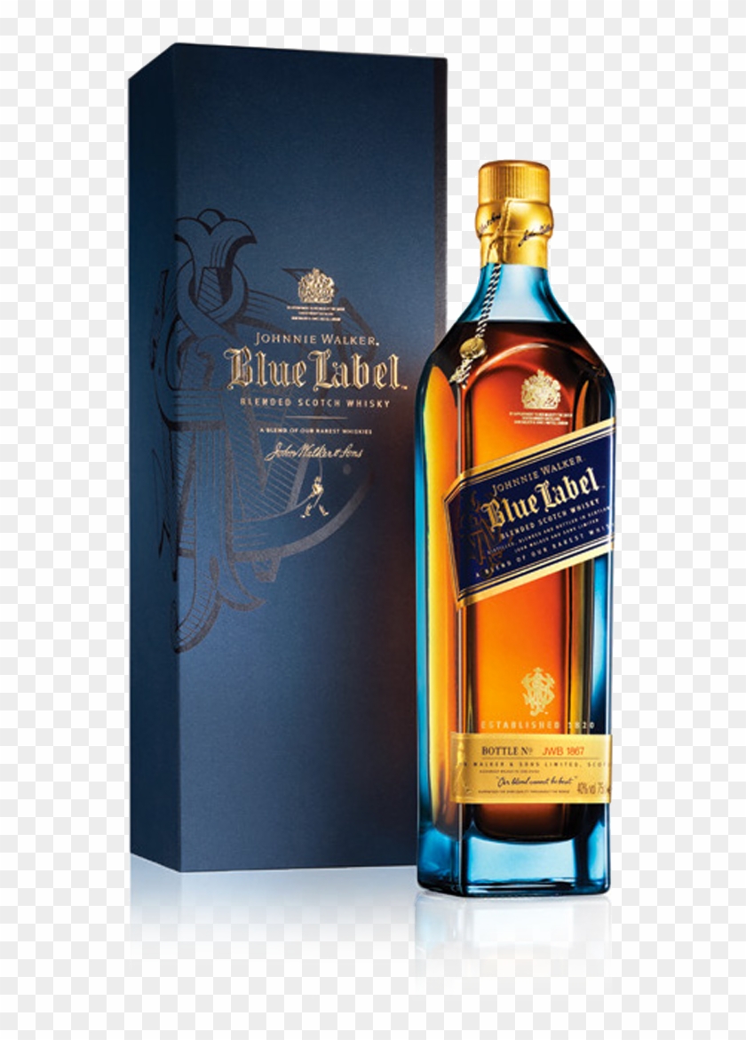 Whisky Blue Lable - Johnnie Walker Blue Label New Bottle Clipart #4770450