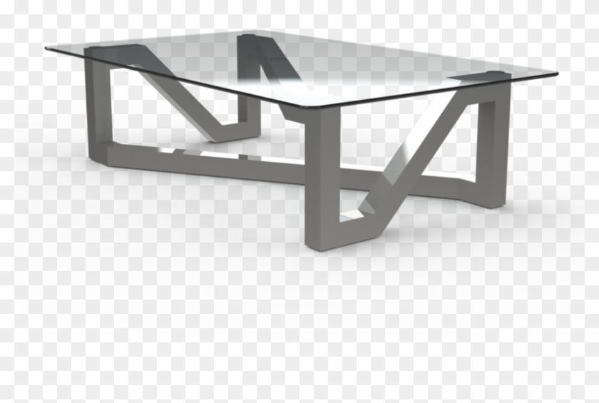 Rectangular Table Covered With Glass And Tubular Structure - 3d Table Png Clipart