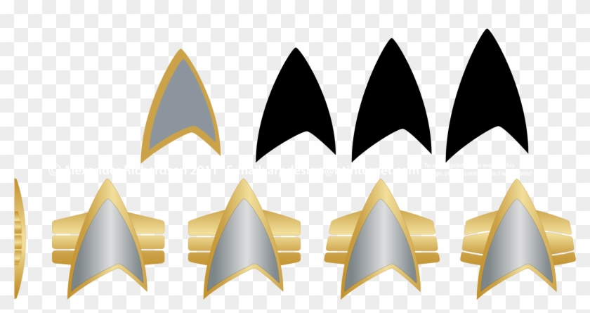 Star Trek Combadge Designs Clipart