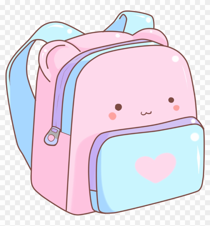 20-backpack - Transparent Cartoon Pink Backpack Clipart #4771399