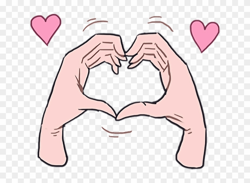 #love #heart #kawaii #cute #hand #hands #cartoon #anime - Stickers Memes Png Amor Clipart #4771984