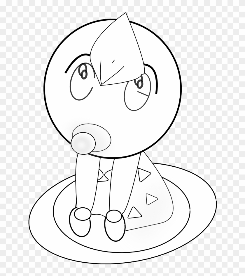 Anime Character Art 24 Black White Line Art 999px 137 - Illustration Clipart