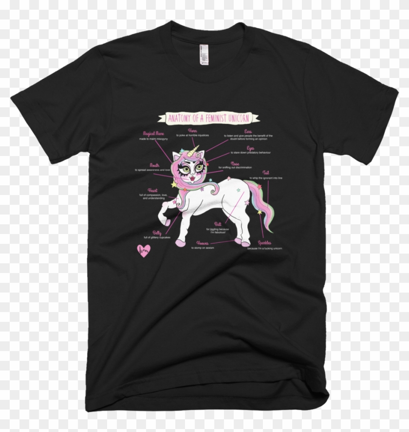 Anatomy Of A Feminist Unicorn T-shirt - Brexit Tshirts Clipart #4772451
