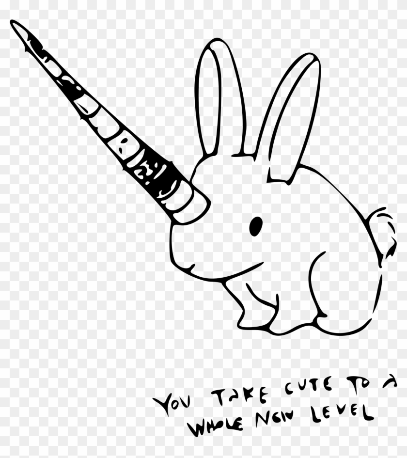 This Free Icons Png Design Of Bunnycorn Outline - Bunnycorn Outline Clipart #4772636