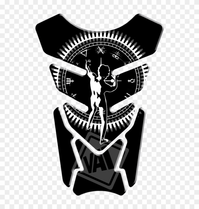 Adesivo Protetor De Tanque Rush Starman Clock - 26 Da Norte Clipart