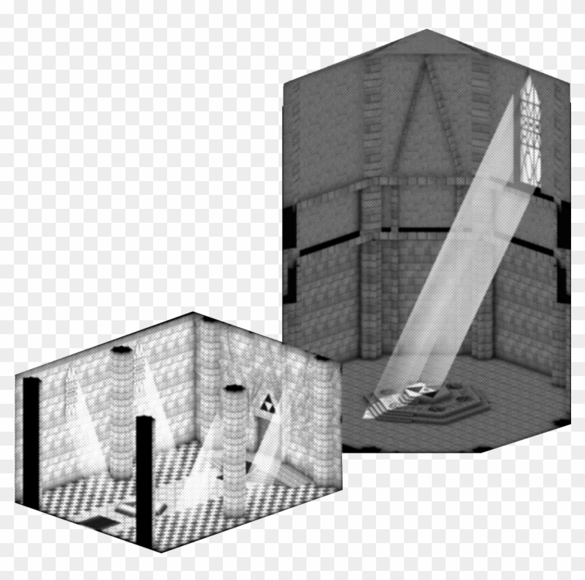 Zelda Ocarina Of Time - Temple Of Time Ocarina Of Time Layout Clipart