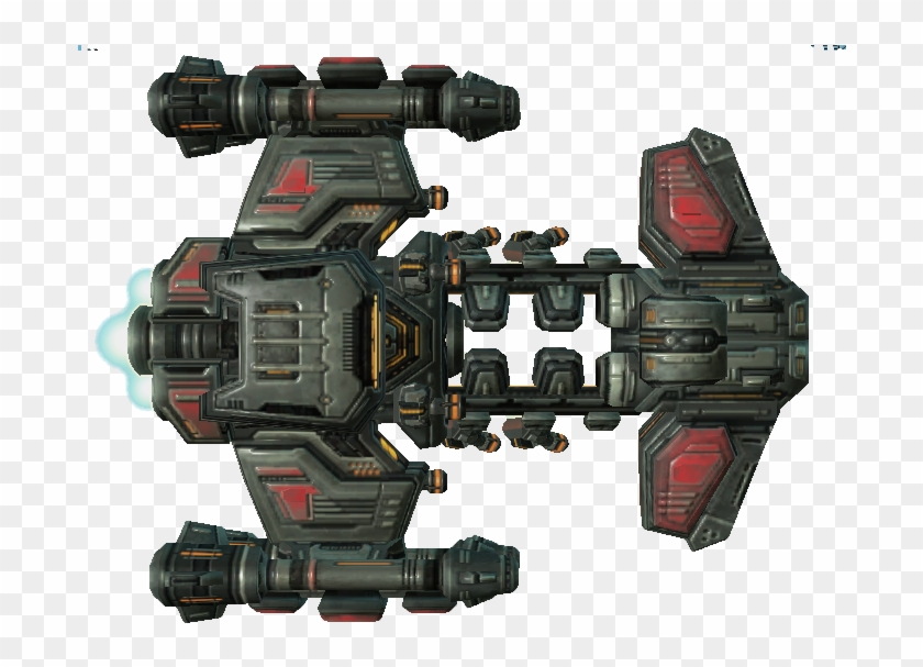 Over This Weekend I'll Be Posting All I've Got, But - Starcraft 2 Battlecruiser Png Clipart #4773510