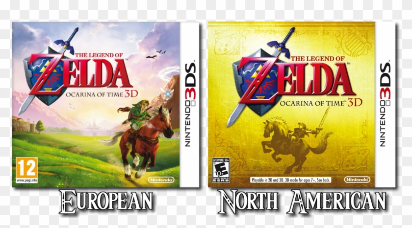 Be - Zelda Ocarina Of Time 3ds Box Art Clipart