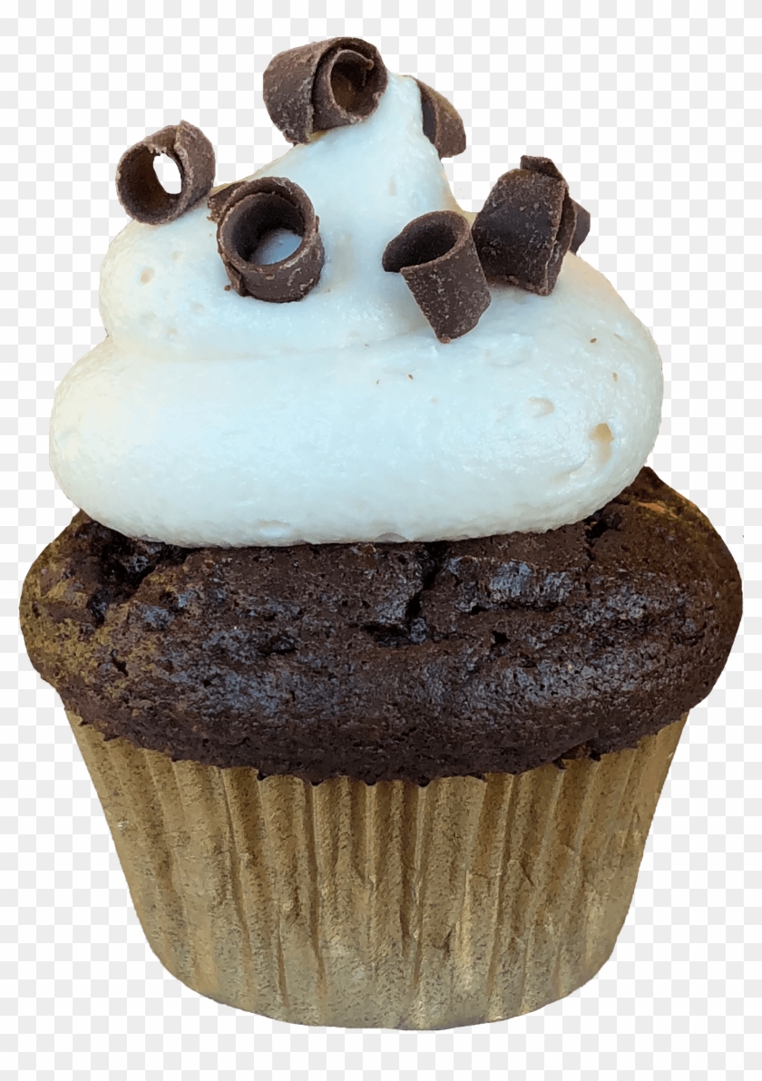 White Chocolate Chocolate - Cupcake Clipart #4773809