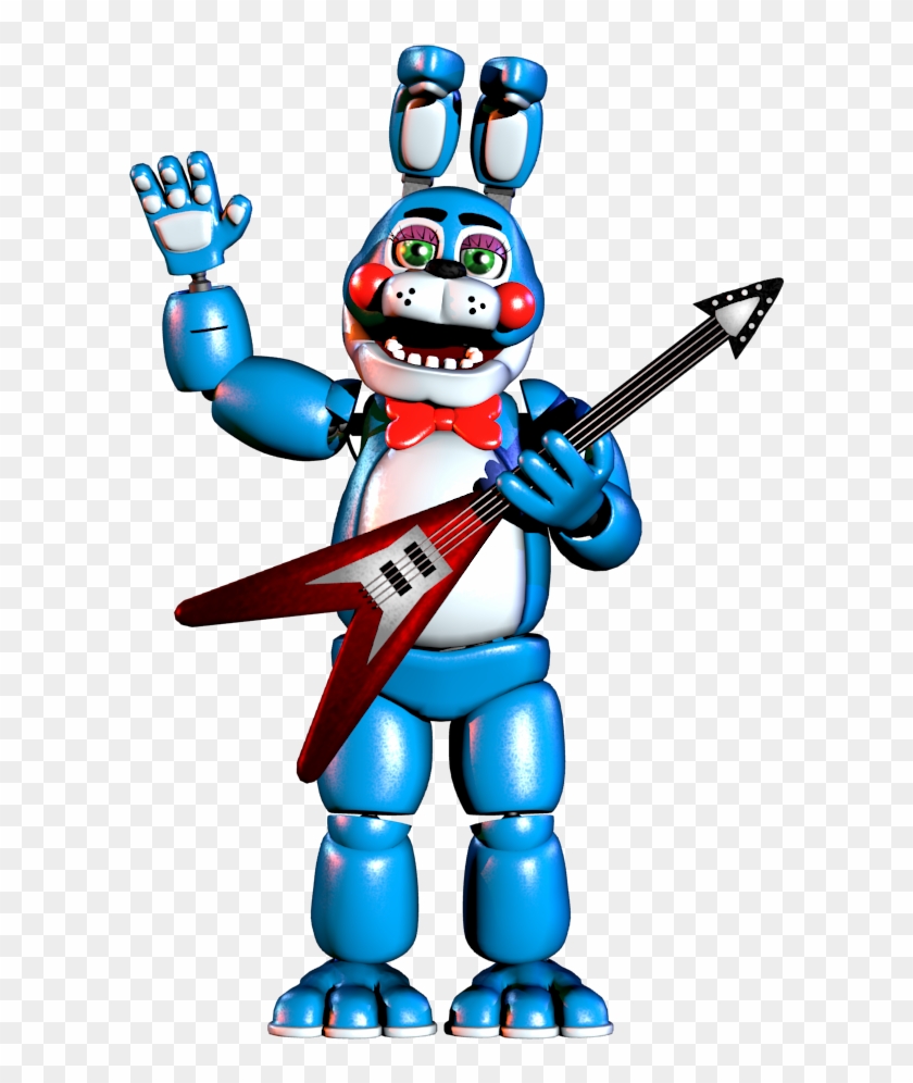 Modelbonnie But He's Recolored As Toy Bonnie - Toy Freddy Toy Bonnie Clipart