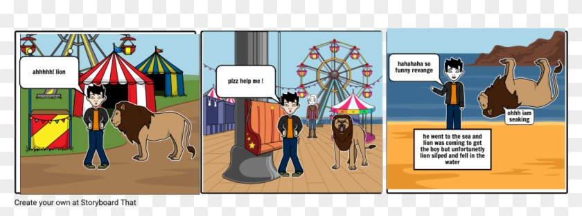 Circus Lion - Cartoon Clipart