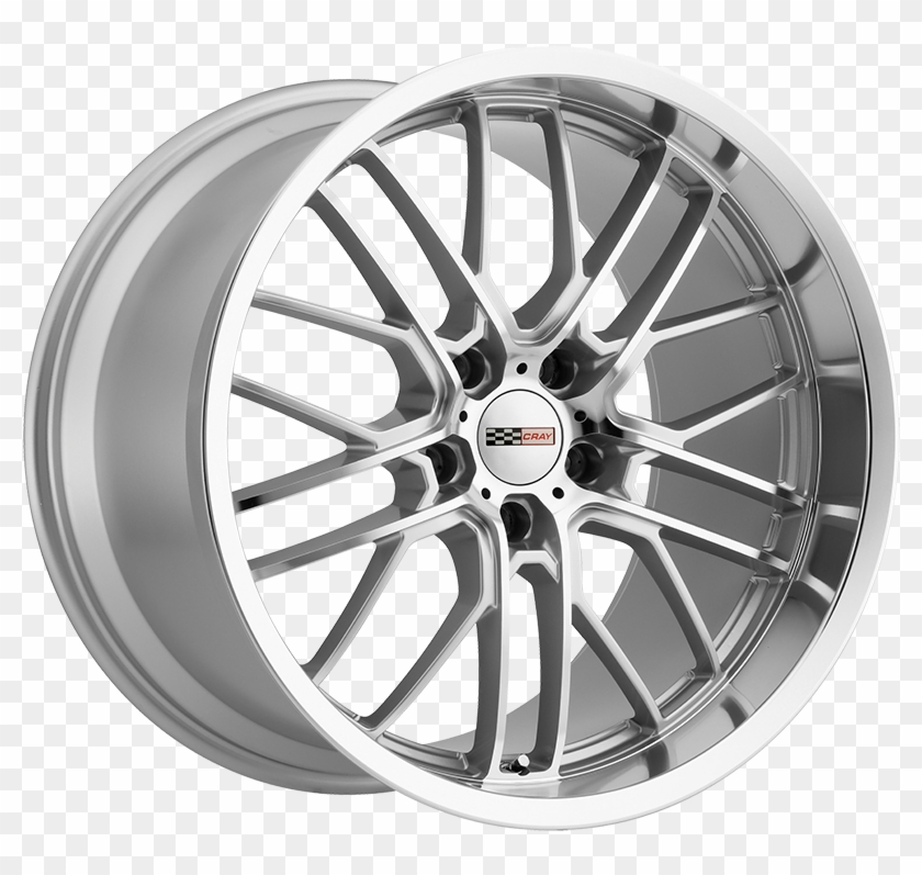 Eagle Silver W/mirror Cut Face & Lip - Cray Eagle Wheels Clipart