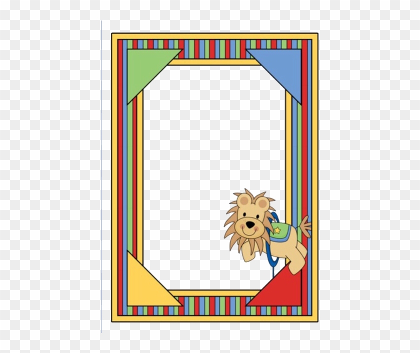 #frame #circus #lion #freetoedit - Cartoon Clipart #4774755