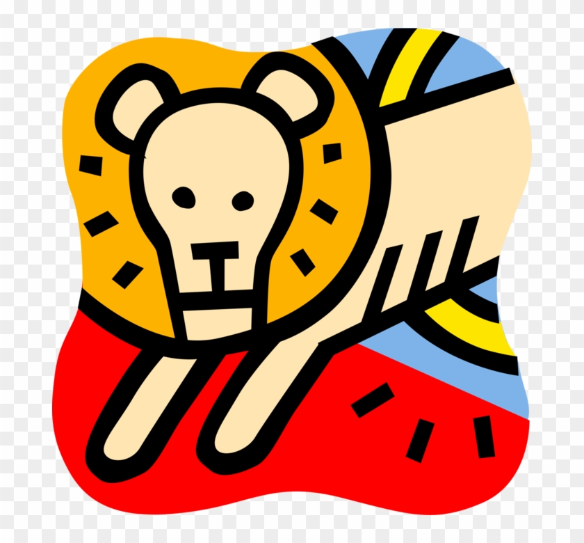 Vector Illustration Of African Male Lion King Of The Clipart