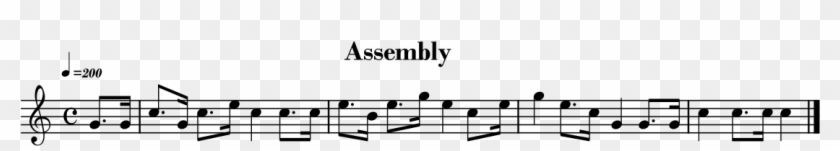 Assembly - Sheet Music Clipart #4775422