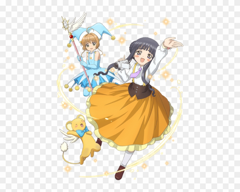 Cardcaptor Sakura Clear Card Tomoyo Y Sakura - Sakura And Tomoyo Clear Card Clipart