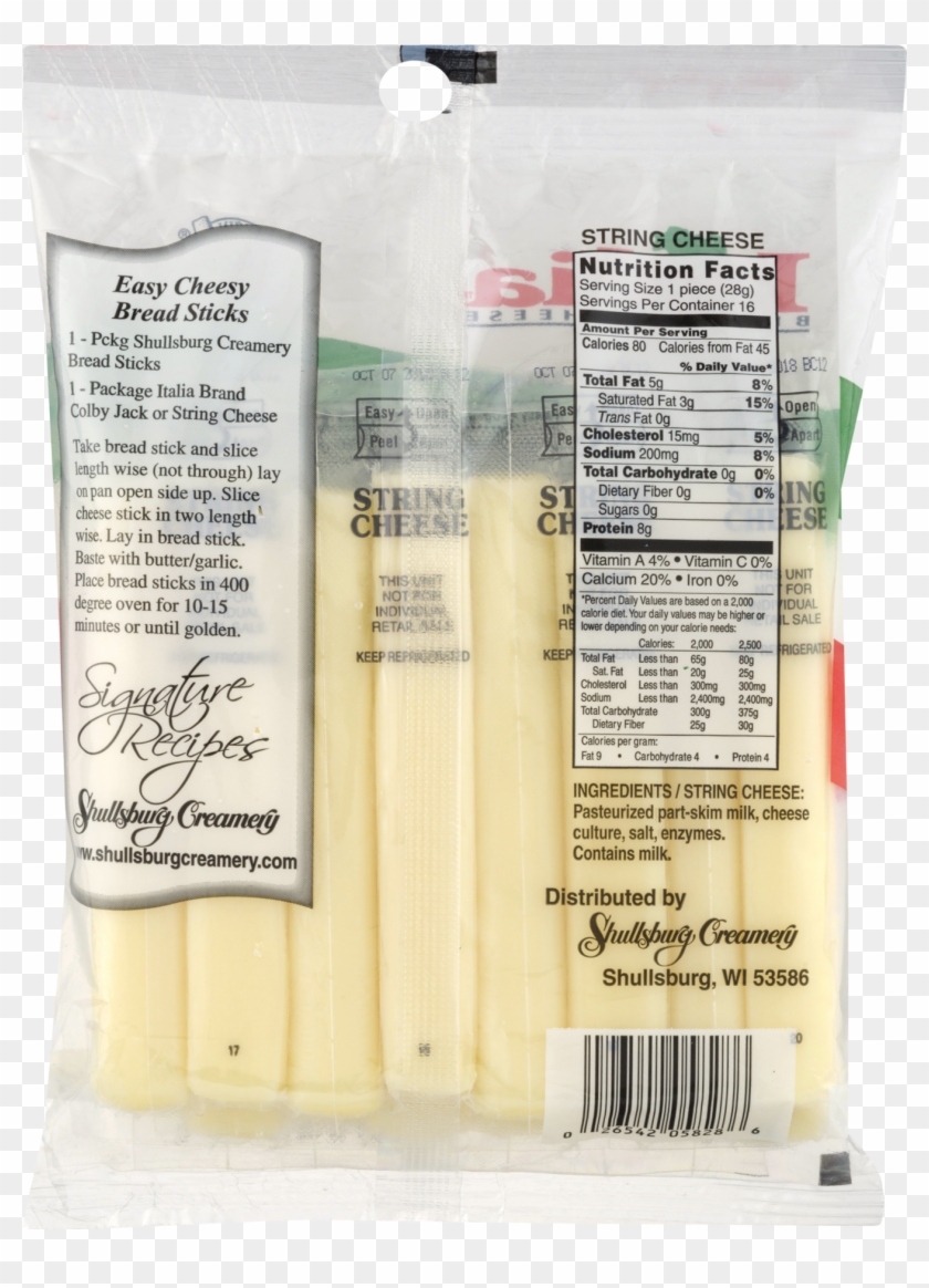 Italia Low Moisture Part Skim Mozzarella String Cheese, - Shirataki Noodles Clipart