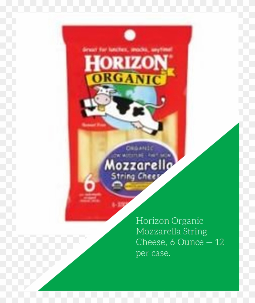 Horizon Organic Mozzarella String Cheese, 6 Ounce 12 - Organic String Cheese Clipart #4775578
