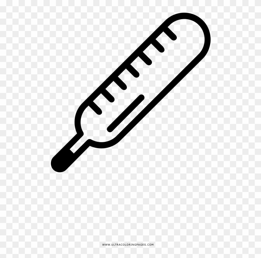Thermometer Coloring Page Clipart
