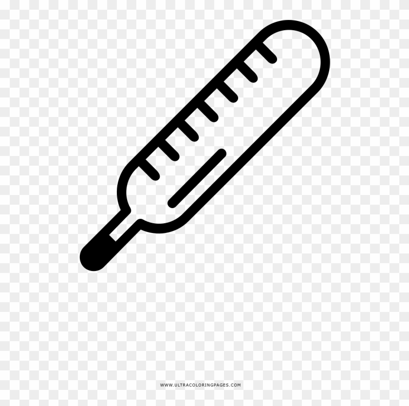 Thermometer Coloring Page Clipart #4775792