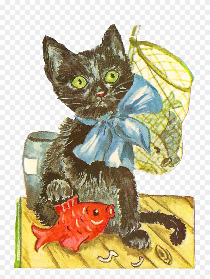 Look At Those Big, Green Eyes Isn't He Just Too Precious - Black Cat Clipart #4775870