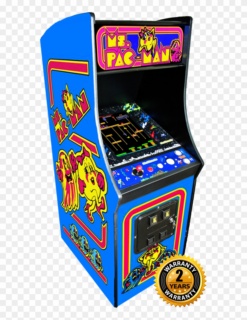 Multigame Ms Pacman Galaga Pac Man 60 Classic 80's - Arcade Machine Transparent Background Clipart