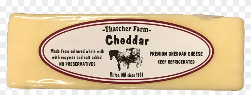 Thatcher Farm Premium Sharp Cheddar Cheese, 8oz Bar - Parmigiano-reggiano Clipart #4776393